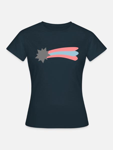 Sternschnuppe - Frauen T-Shirt - Navy