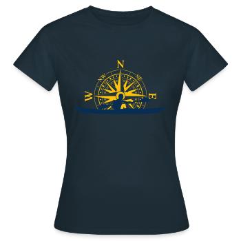 Kayak - T-shirt Femme - marine - Devant - AI Model Female 172 dark (172cm)