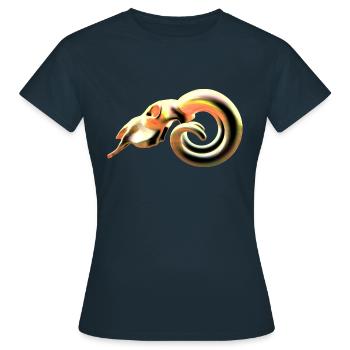 Hardrock - Frauen T-Shirt - Navy - Vorne - AI Model Female 172 dark (172cm)