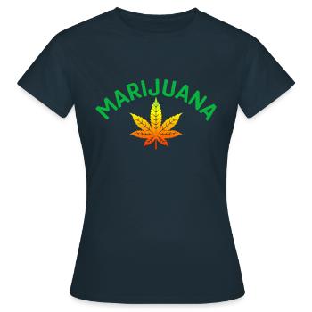 marijuana Mary Jay Weed Merch T-shirt cannabis thc - T-shirt Femme - marine - Devant - AI Model Female 172 dark (172cm)