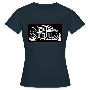 House Villa Property - Women's T-Shirt - navy - Front - AI Model Female 172 dark (172cm)