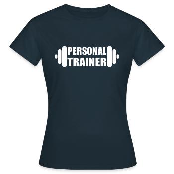 Personal trainer - Women's T-Shirt - navy - Front - AI Model Female 172 dark (172cm)