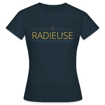 radieuse - T-shirt Femme - marine - Devant - AI Model Female 172 dark (172cm)