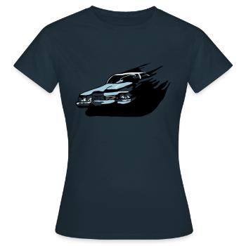 speed - Women's T-Shirt - navy - Front - AI Model Female 172 dark (172cm)