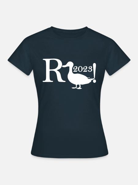 Rente Ente 2023 - Frauen T-Shirt - Navy