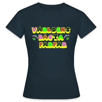 BestGroßmutter Großmutter Großvater Großvater Geburtstagsfamilie - Frauen T-Shirt - Navy - Vorne - AI Model Female 172 dark (172cm)