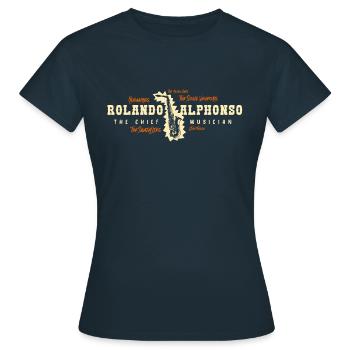 Rolando Alphonso LE CHEF DE MUSIQUE - T-shirt Femme - marine - Devant - AI Model Female 172 dark (172cm)