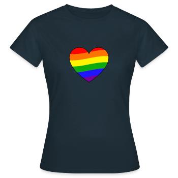 Fierté - T-shirt Femme - marine - Devant - AI Model Female 172 dark (172cm)