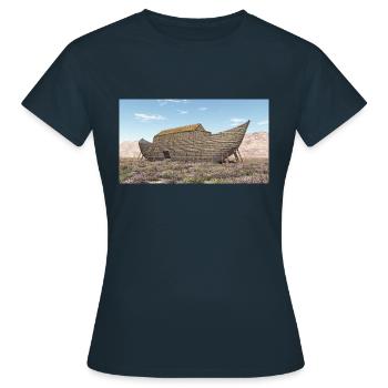 Arche Noah, Bibel, Religion - Frauen T-Shirt - Navy - Vorne - AI Model Female 172 dark (172cm)