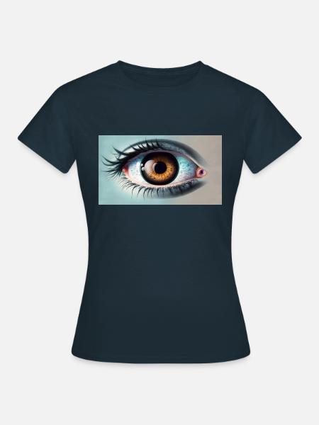 Auge - Frauen T-Shirt - Navy