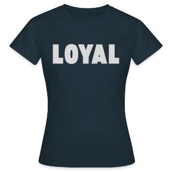 Loyauté loyale - T-shirt Femme - marine - Devant - AI Model Female 172 dark (172cm)