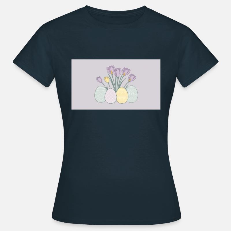 Easter Crocuses - Women's T-Shirt - navy