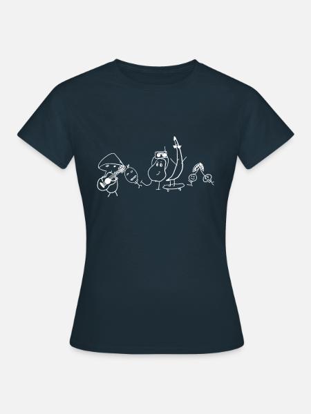 Gemüse Band - Frauen T-Shirt - Navy