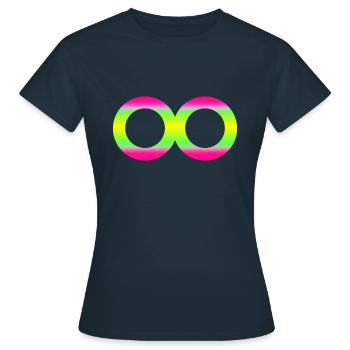 Infini Huit 1 - T-shirt Femme - marine - Devant - AI Model Female 172 dark (172cm)