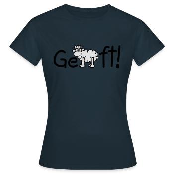 Fait! - T-shirt Femme - marine - Devant - AI Model Female 172 dark (172cm)