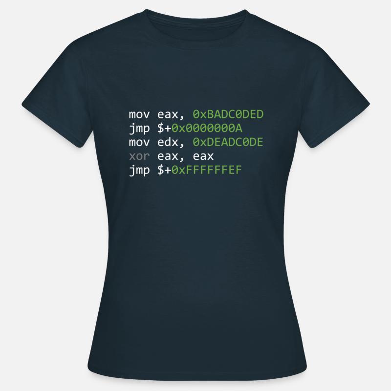 code - Women's T-Shirt - navy
