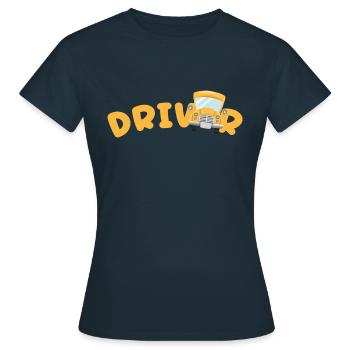 Driver - Women's T-Shirt - navy - Front - AI Model Female 172 dark (172cm)