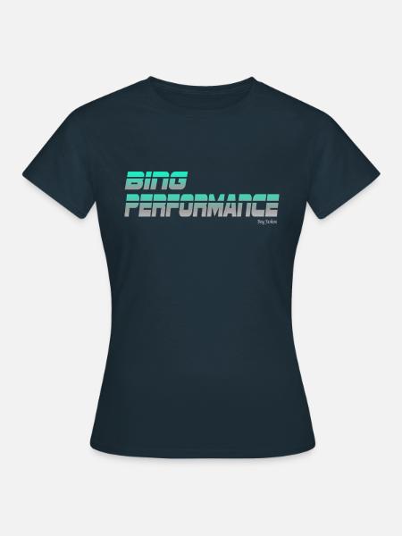 bing performance 1 - Frauen T-Shirt - Navy