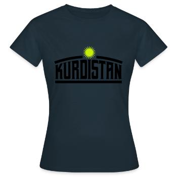 Kurdistan - Women's T-Shirt - navy - Front - AI Model Female 172 dark (172cm)