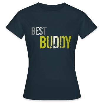 Best Buddy - Women's T-Shirt - navy - Front - AI Model Female 172 dark (172cm)