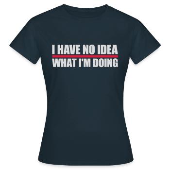 Aucune idée - T-shirt Femme - marine - Devant - AI Model Female 172 dark (172cm)