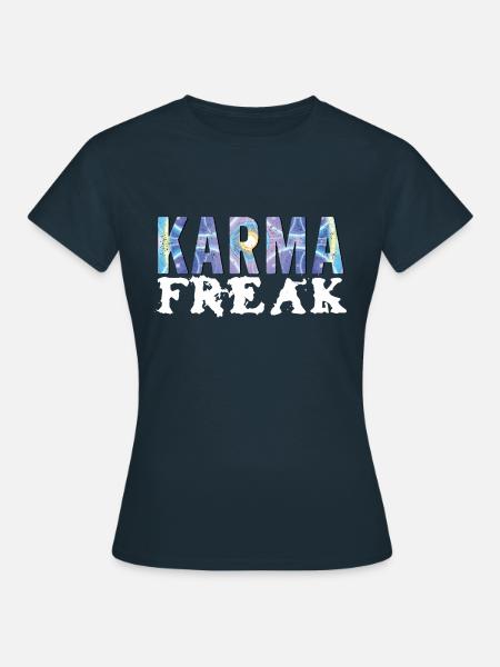 KarmaFreak - Frauen T-Shirt - Navy