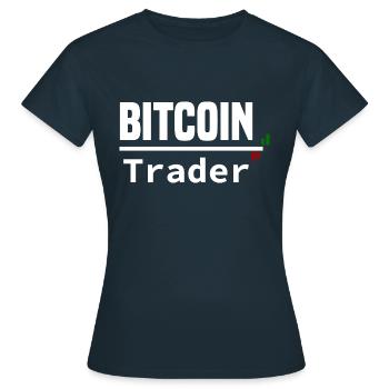 Bitcoin-Handel - Frauen T-Shirt - Navy - Vorne - AI Model Female 172 dark (172cm)