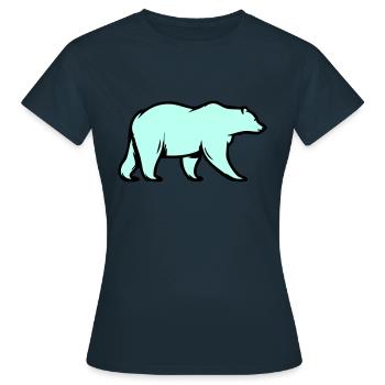 Polar bear - Women's T-Shirt - navy - Front - AI Model Female 172 dark (172cm)