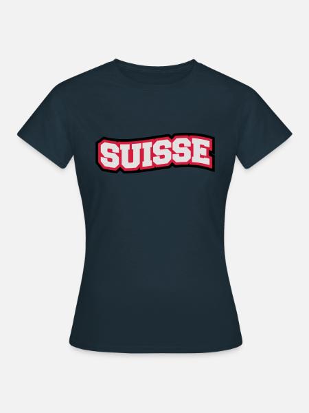 Suisse Design - Frauen T-Shirt - Navy