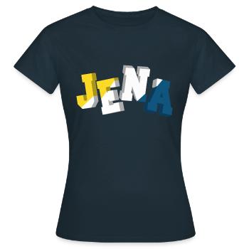 Jena Mobile - Frauen T-Shirt - Navy - Vorne - AI Model Female 172 dark (172cm)