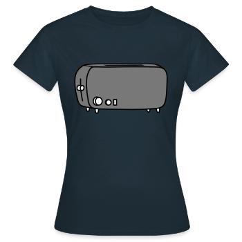toaster pain pain pain pain - T-shirt Femme - marine - Devant - AI Model Female 172 dark (172cm)