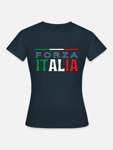 Forza Italia Voetbalfans - Vrouwen T-shirt - navy