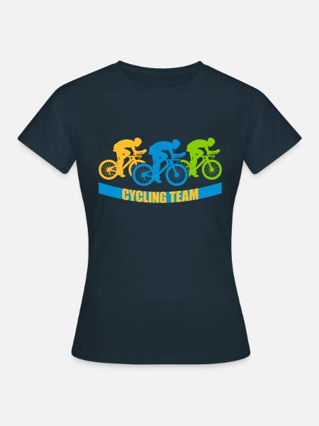 Cycling Team Fahrrad - Frauen T-Shirt - Navy