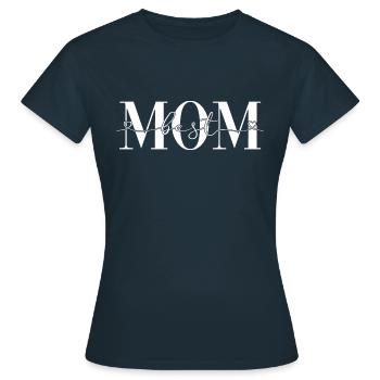 Meilleur cadeau de fête des mères Mother Family Heart - T-shirt Femme - marine - Devant - AI Model Female 172 dark (172cm)