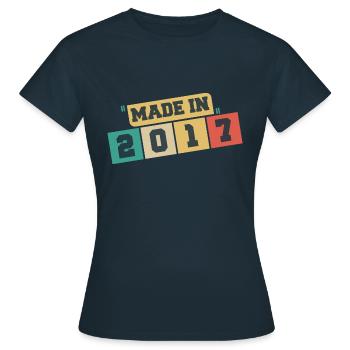 2023 Birthday 2023 Born In 2023 Birthday - Women's T-Shirt - navy - Front - AI Model Female 172 dark (172cm)