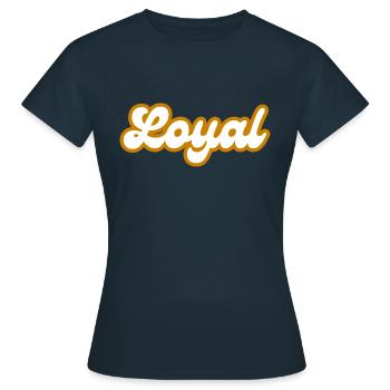 Loyauté loyale - T-shirt Femme - marine - Devant - AI Model Female 172 dark (172cm)