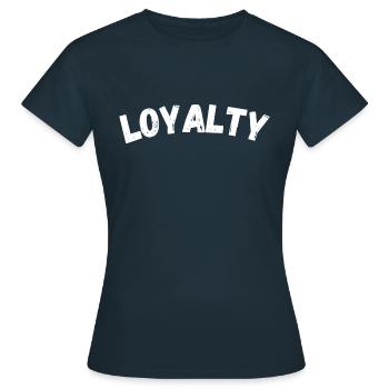 Loyalty - Women's T-Shirt - navy - Front - AI Model Female 172 dark (172cm)