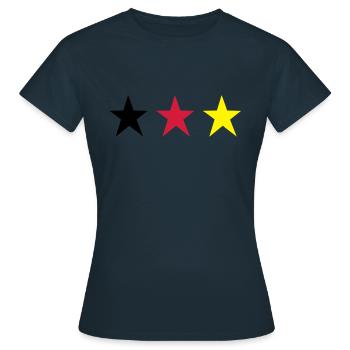 German Trible - Frauen T-Shirt - Navy - Vorne - AI Model Female 172 dark (172cm)