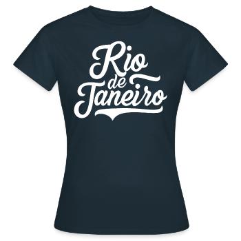 Rio de Janeiro - T-shirt Femme - marine - Devant - AI Model Female 172 dark (172cm)
