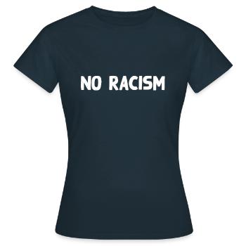 pas de racisme - T-shirt Femme - marine - Devant - AI Model Female 172 dark (172cm)