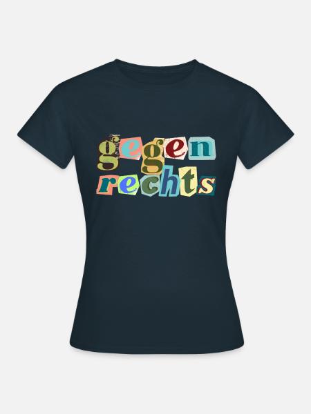 Statement bunt - Frauen T-Shirt - Navy