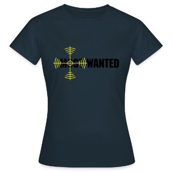 most wanted - Frauen T-Shirt - Navy - Vorne - AI Model Female 172 dark (172cm)