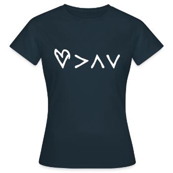 Herz Diabetes Blutzucker Insulin Typ 1 Geschenk - Frauen T-Shirt - Navy - Vorne - AI Model Female 172 dark (172cm)