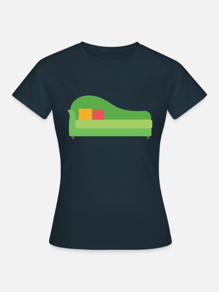 sofa - Frauen T-Shirt - Navy