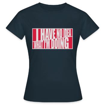 Aucune idée - T-shirt Femme - marine - Devant - AI Model Female 172 dark (172cm)