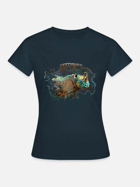 Nashorn - Frauen T-Shirt - Navy