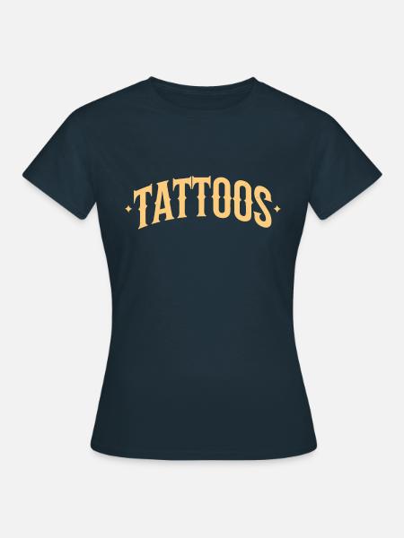 Tattoos - Frauen T-Shirt - Navy