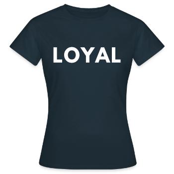 Loyauté loyale - T-shirt Femme - marine - Devant - AI Model Female 172 dark (172cm)
