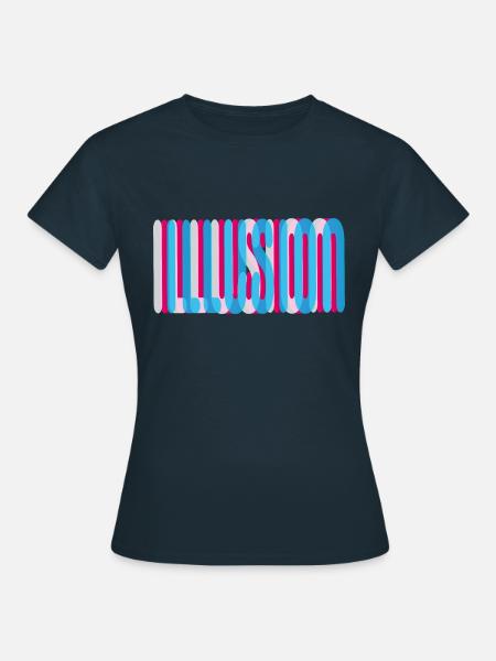 98 Illusion - Frauen T-Shirt - Navy
