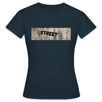 street - T-shirt Femme - marine - Devant - AI Model Female 172 dark (172cm)